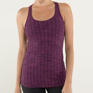 Lululemon Cool Racerback Ziggy Wee August Raspberry Glo Tank